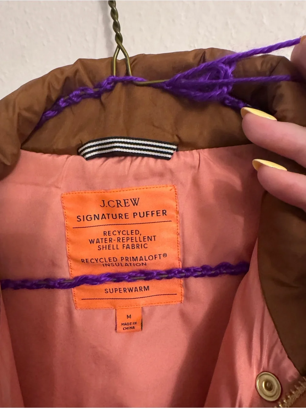 J.Crew Brown Quilted Vest